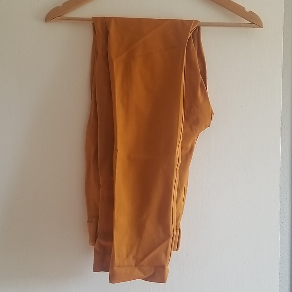 Mustard Yellow Old Navy Full Length Pixie Pants